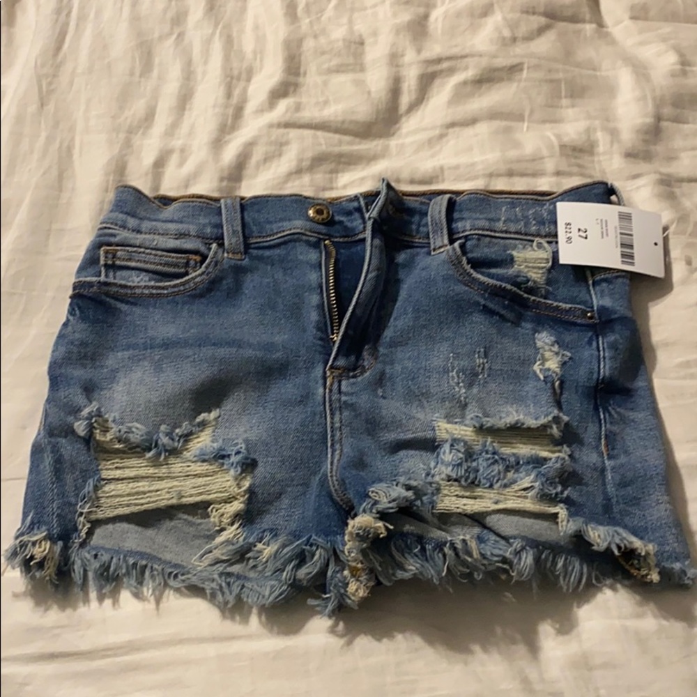 Denim shorts